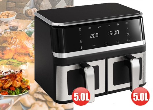 Innovative Double-Barrel Air Fryer Revolutionizes Home Cooking
